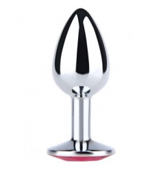 PLUG JOYA ANAL DE METAL DIAMOND ROSA