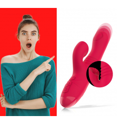 VIBRADOR BOMBEADOR CON ESTIMULADOR DE LENGUA EN EL CLITORIS