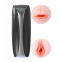 Masturbador vibrador recargable dos orificios, vagina y boca