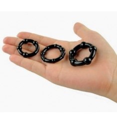 SET 3 ANILLOS PARA EL PENE CON NODULOS DE PRESION