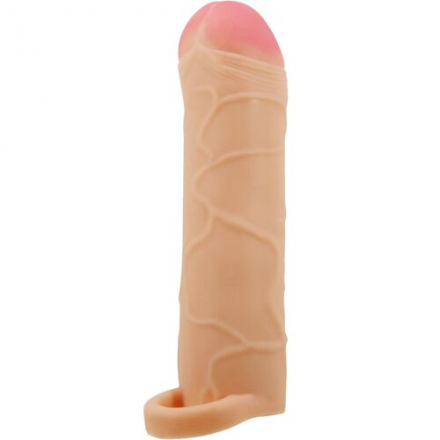 FUNDA EXTENSION PARA EL PENE TACTO REAL +2,5cm