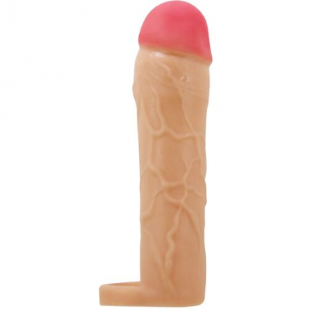 FUNDA EXTENSION PARA EL PENE TACTO REAL +5cm