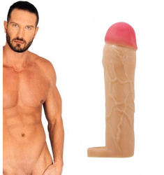 FUNDA EXTENSION PARA EL PENE TACTO REAL +5cm