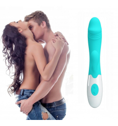 VIBRADOR SEMIREALISTICO EN PRECIOSO COLOR TURQUESA