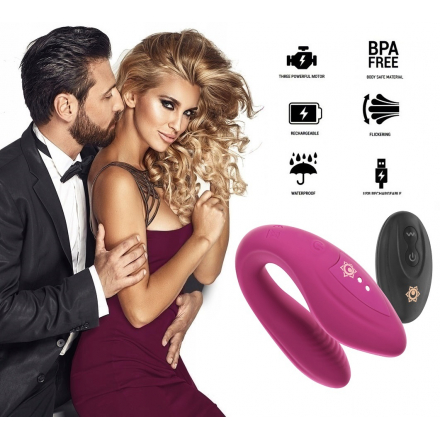 PARA 2 VIBRADOR PARA PAREJAS CON CONTROL REMOTO