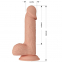  Pene realístico vibrador con ventosa. natural 21cm