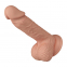  Pene realístico vibrador con ventosa. natural 21cm