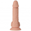  Pene realístico vibrador con ventosa. natural 21cm