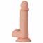  Pene realístico vibrador con ventosa. natural 21cm