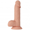  Pene realístico vibrador con ventosa. natural 21cm