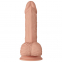  Pene realístico vibrador con ventosa. natural 21cm