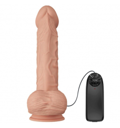  Pene realístico vibrador con ventosa. natural 26cm