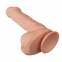  Pene realístico vibrador con ventosa. natural 26cm