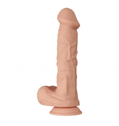  Pene realístico vibrador con ventosa. natural 26cm