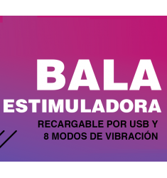 ESTIMULADOR BALA VIBRADORA RECARGABLE