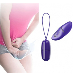 HUEVO VIBRADOR INALAMBRICO REMOTO PURPURA 12 MODOS DE VIBRACIÓN