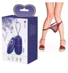 HUEVO VIBRADOR INALAMBRICO REMOTO PURPURA 12 MODOS DE VIBRACIÓN