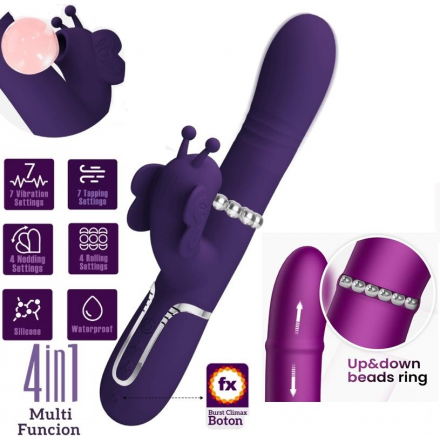 VIBRADOR MARIPOSA MULTIFUNCIÓN 4 EN 1