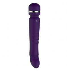 MASAJEADOR DUAL DOBLE VIBRADOR-ROTADOR  RECARGABLE DOBLE CABEZAL