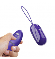 HUEVO VIBRADOR INALAMBRICO REMOTO PURPURA 12 MODOS DE VIBRACIÓN