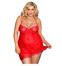 BABYDOLL ROJO CON AROS XXL